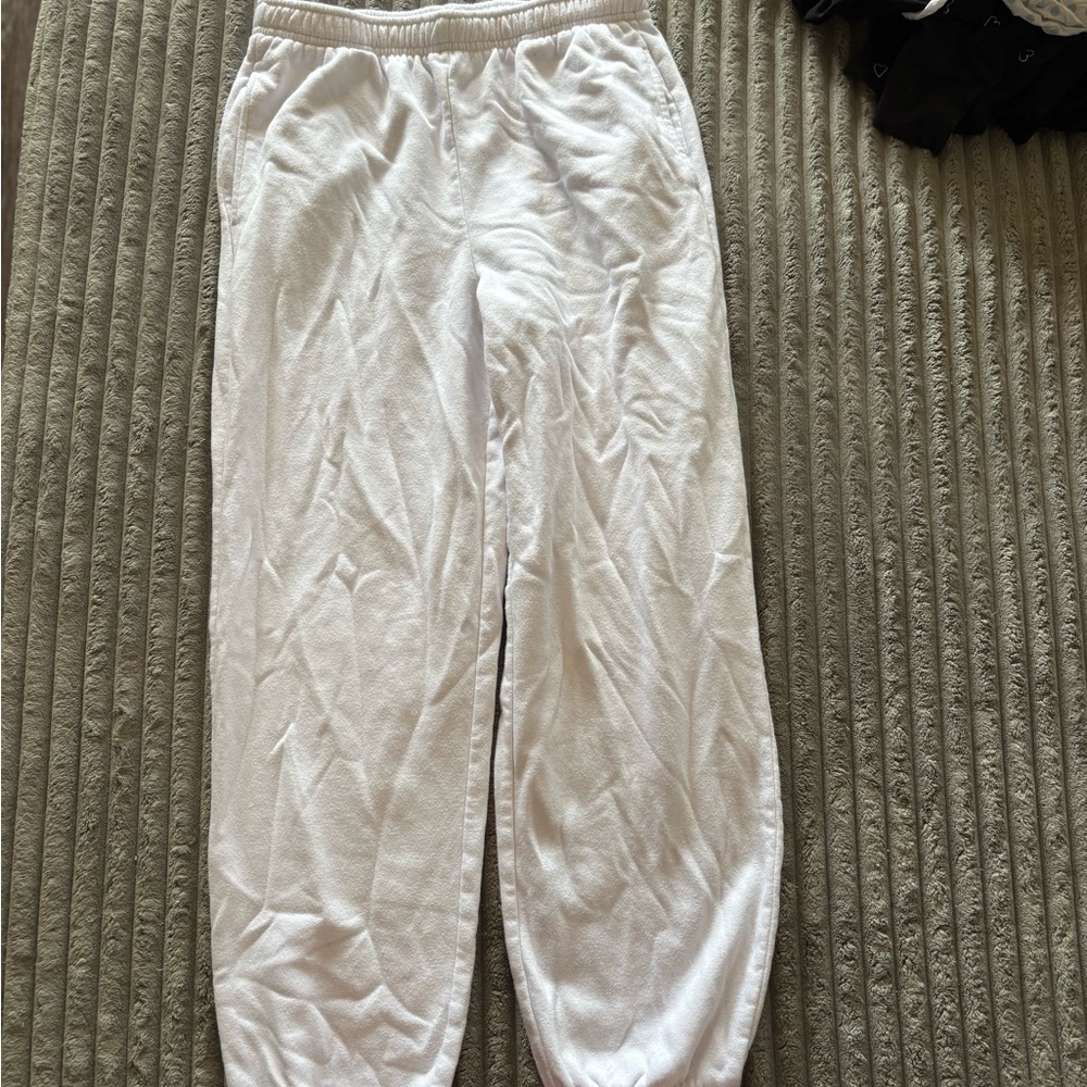 White Jogger Pants